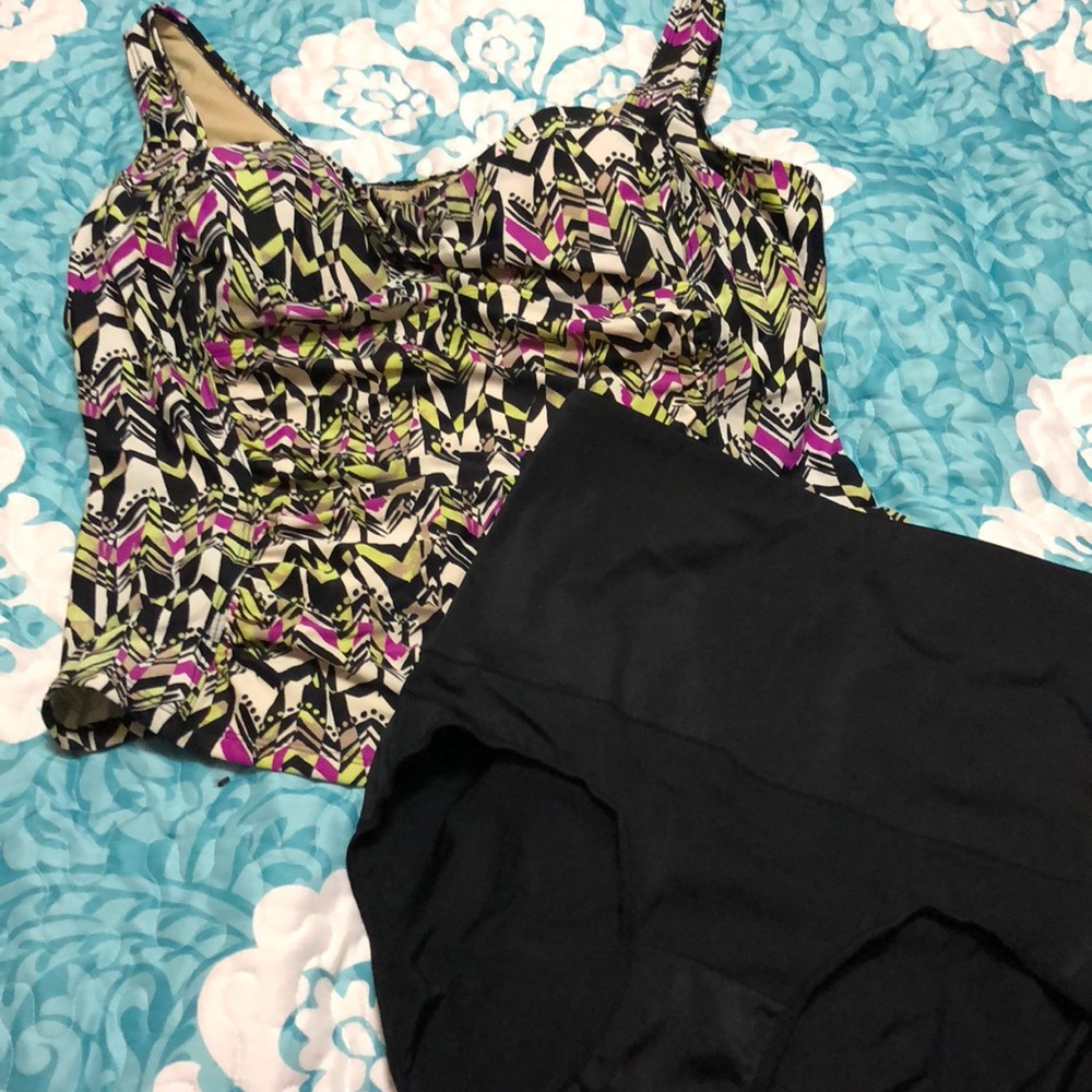 EUC 2 piece high waisted swimsuit